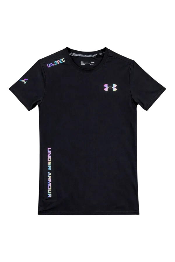 UA FLUO CONCEPT - T SHIRT -BLACK