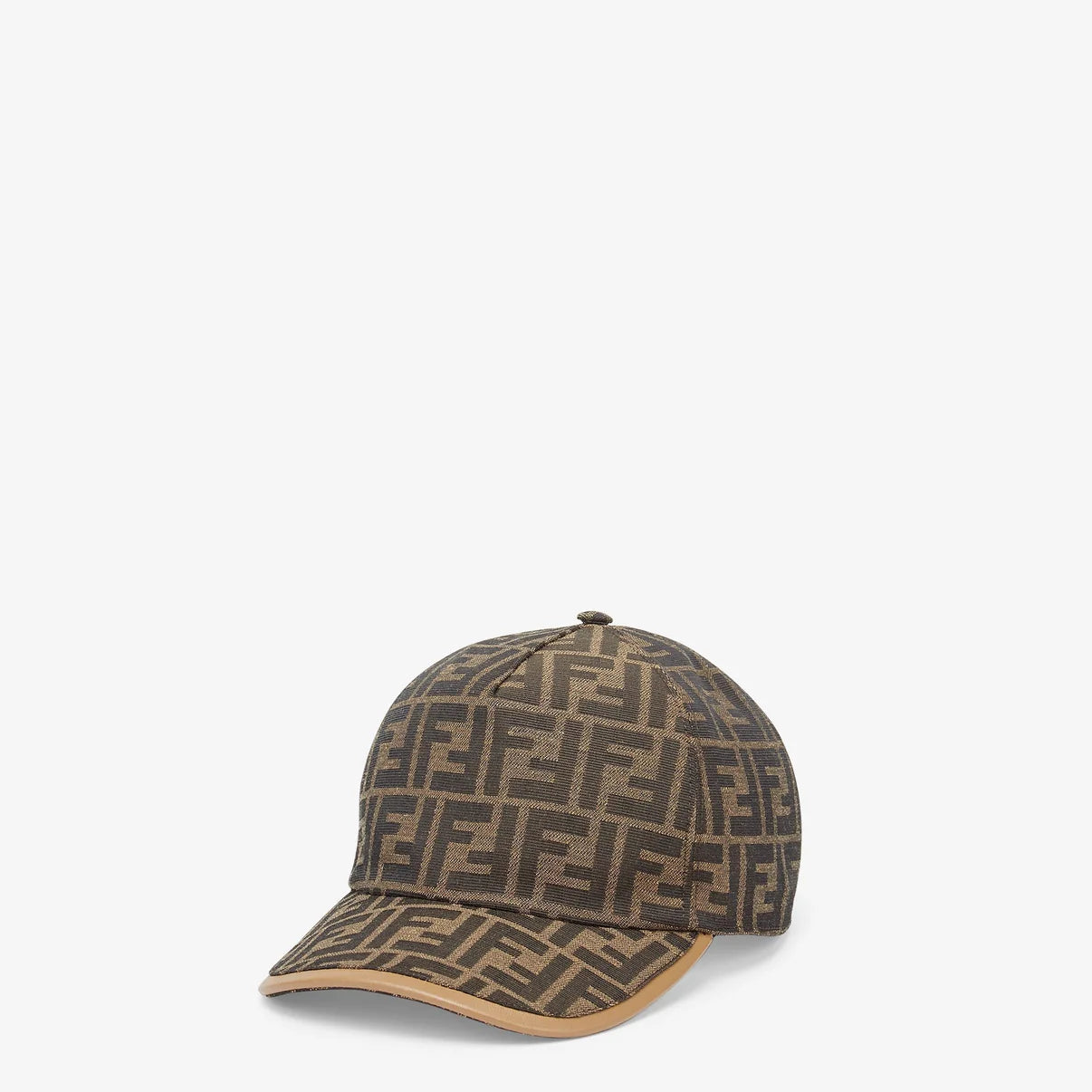 Casquette de baseball en tissus Jacquard FF brun
