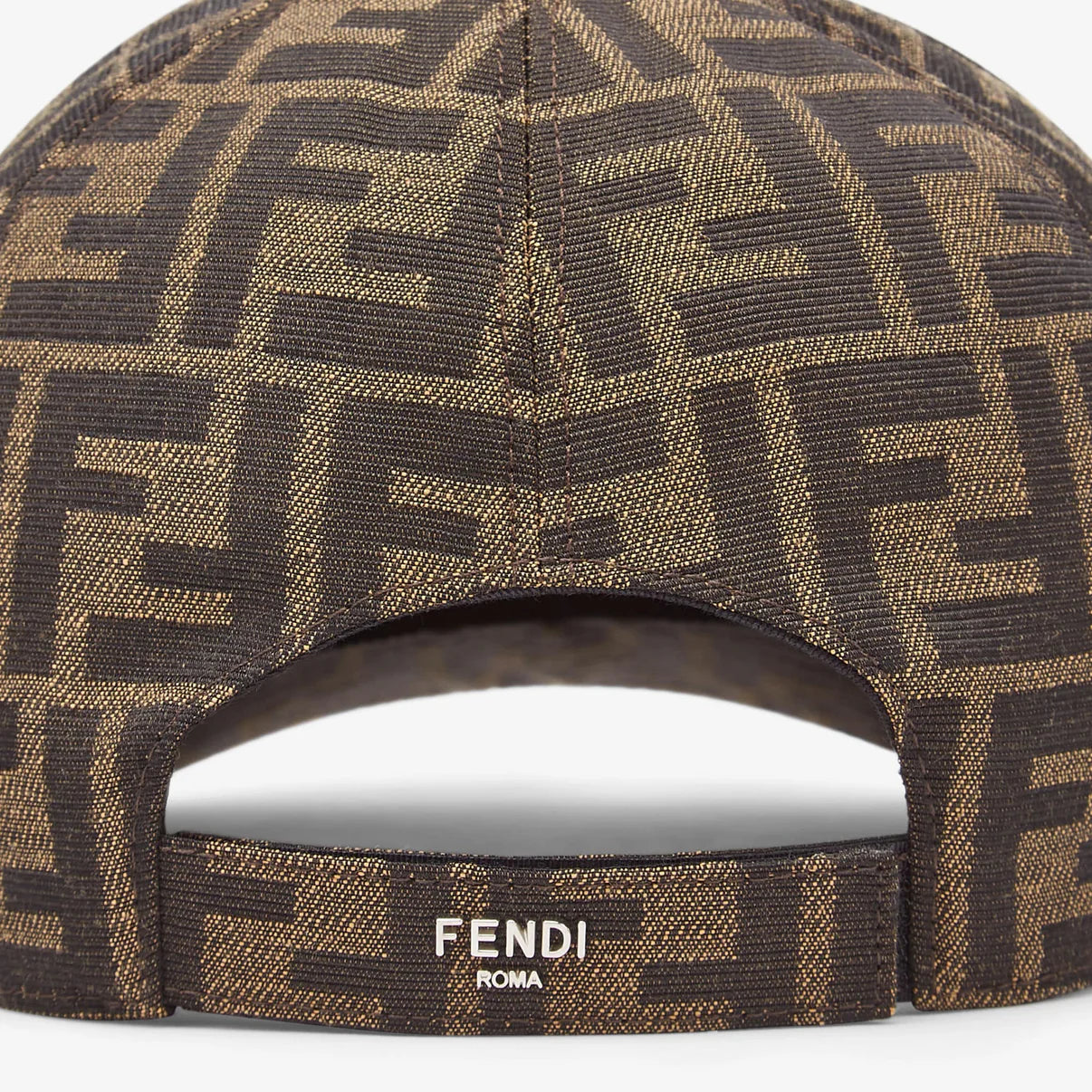 Casquette de baseball en tissus Jacquard FF brun