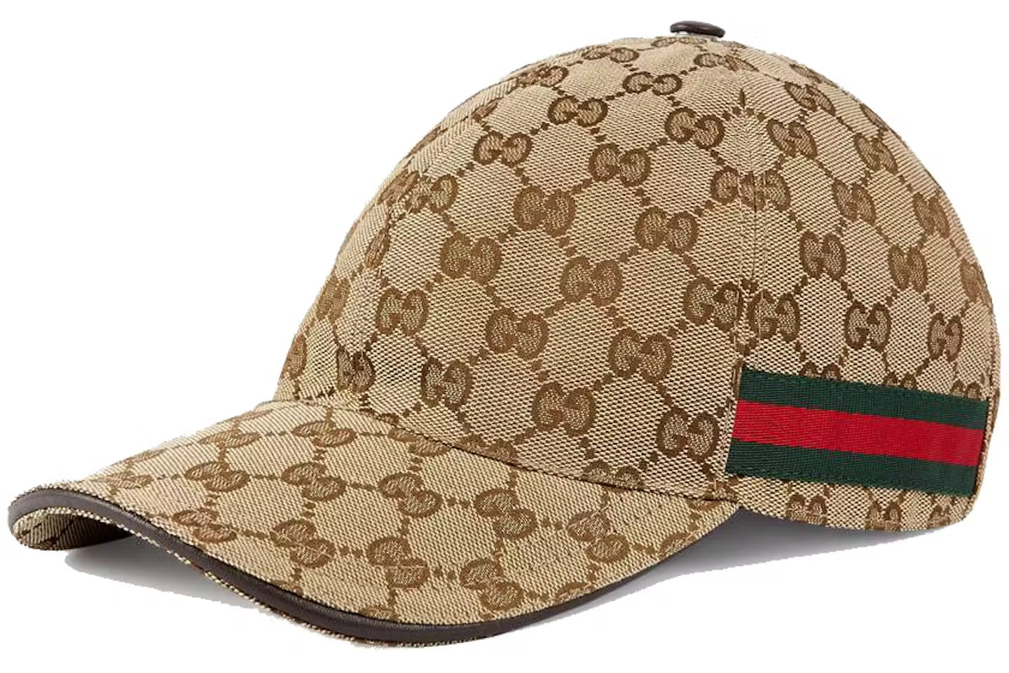 Casquette en toile beige GG