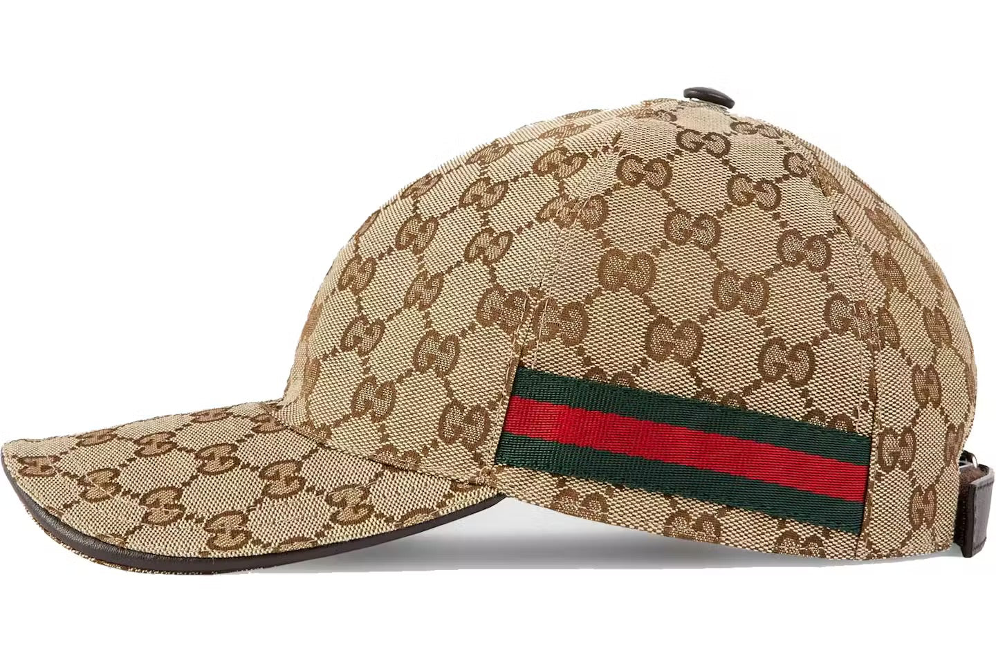 Casquette en toile beige GG