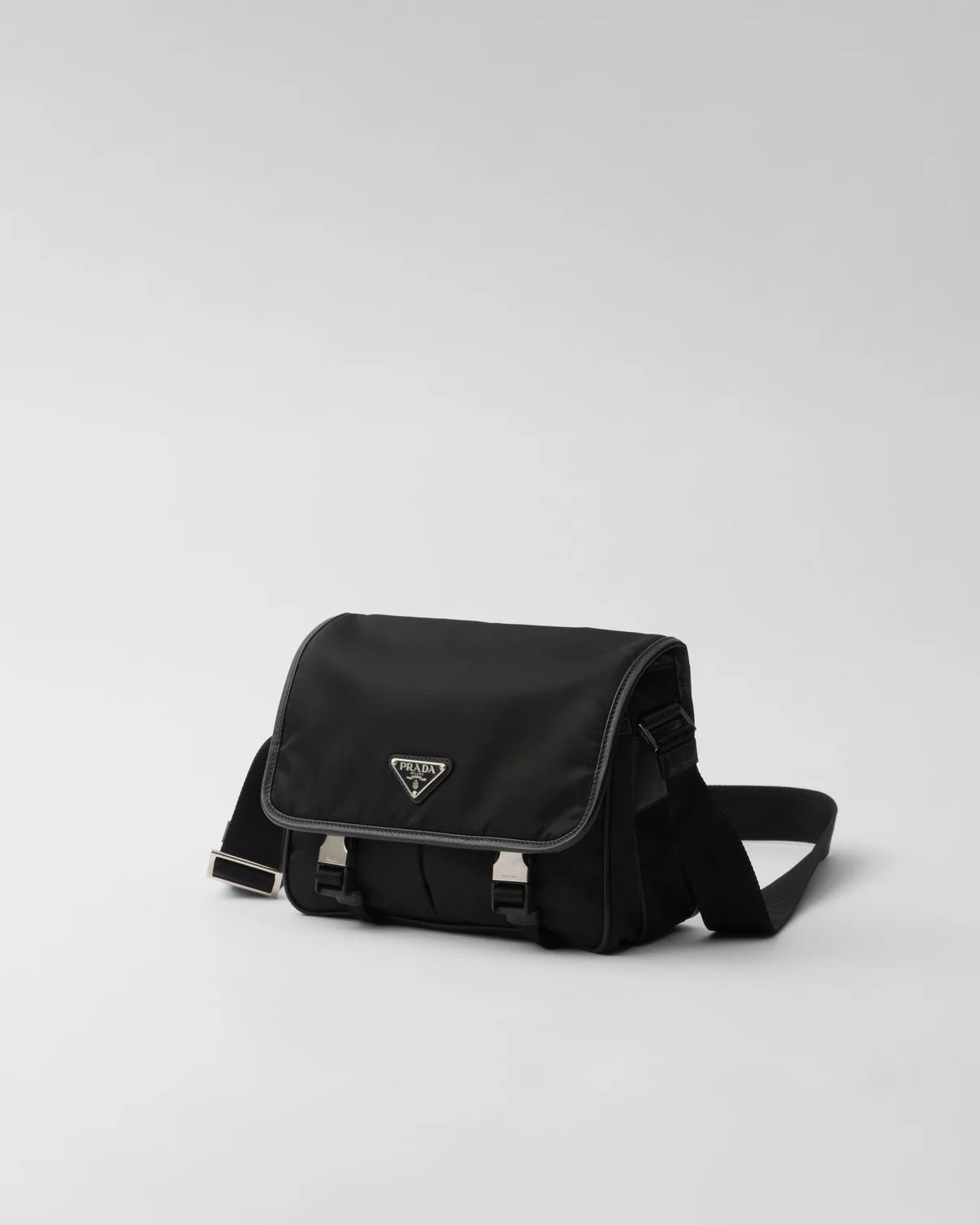 Sac porté épaule en Nylon et cuir Saffiano