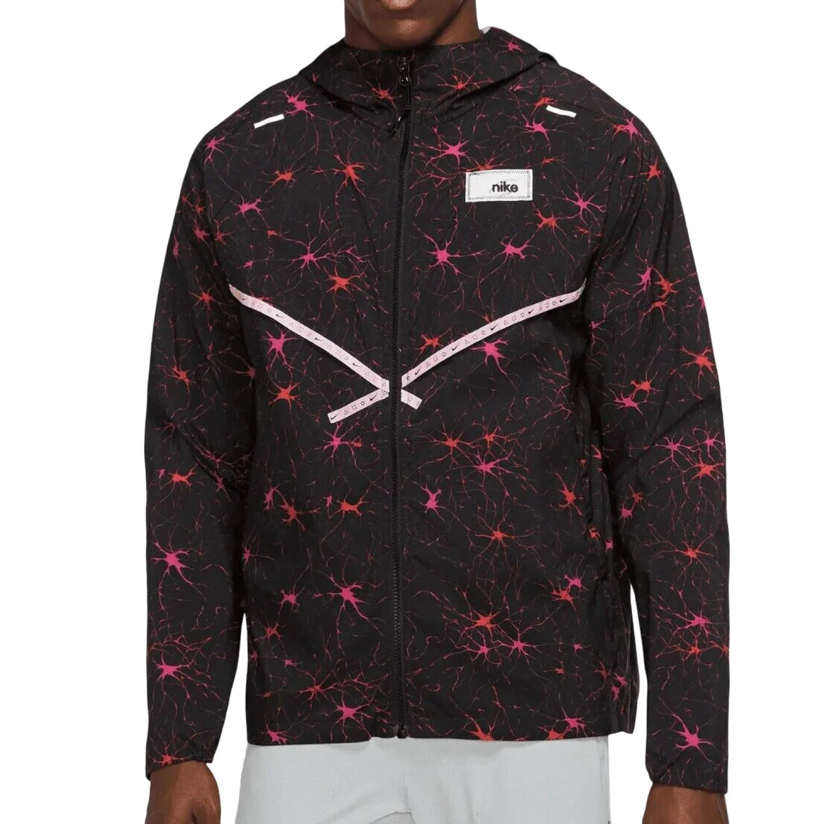 veste nk rouge et noir