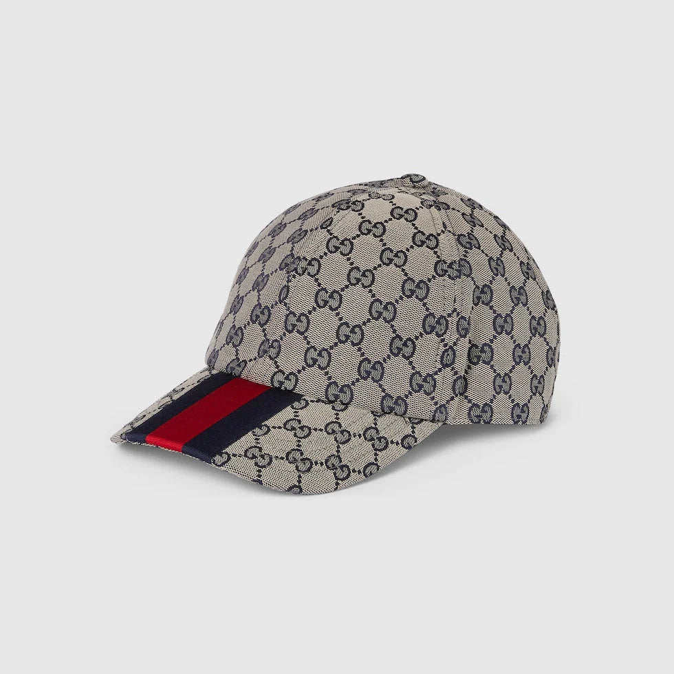 Casquette en coton GG avec Bande Web